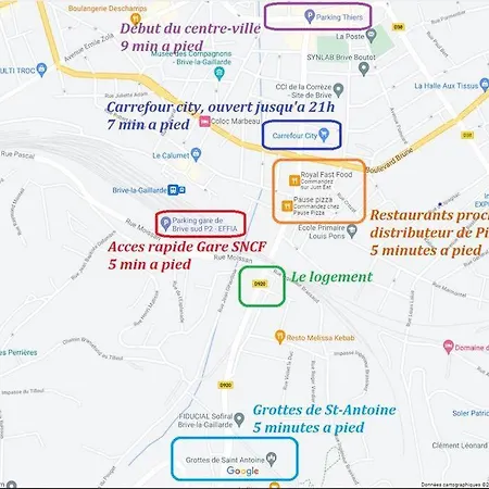Logement A Brive - Proche De La Gare Et Du Centre Ville - Climatisation - Fibre Internet - Stationnements Gratuits Exterior photo
